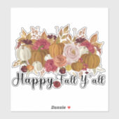 Happy Herfst Y'all Sticker (Vel)