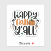 Happy Herfst Y'all Sticker (Vel)