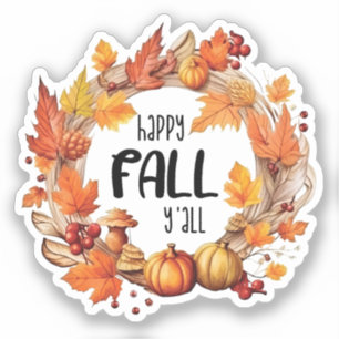 Happy Herfst Y'all Sticker