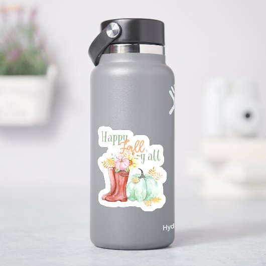 Happy Herfst Y'all Sticker (HydroFlask)