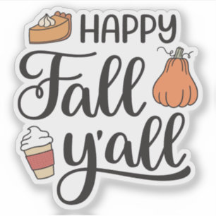 Happy Herfst Y'all Sticker