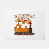 Happy Herfst Y'All Stoomtrein Pompoen Spoorweg Deurmat (Voorkant)