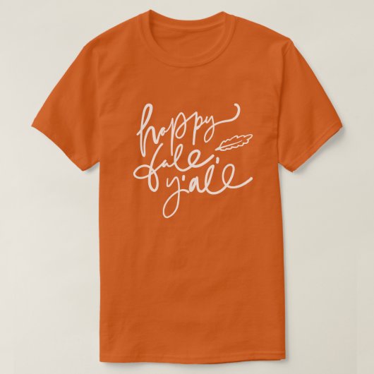Happy Herfst Y'all T-shirt (Design voorkant)