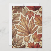 Happy Herfst Y'all Thanksgiving Dinner Party Kaart (Achterkant)