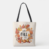 Happy Herfst Y'all Tote Bag (Achterkant)