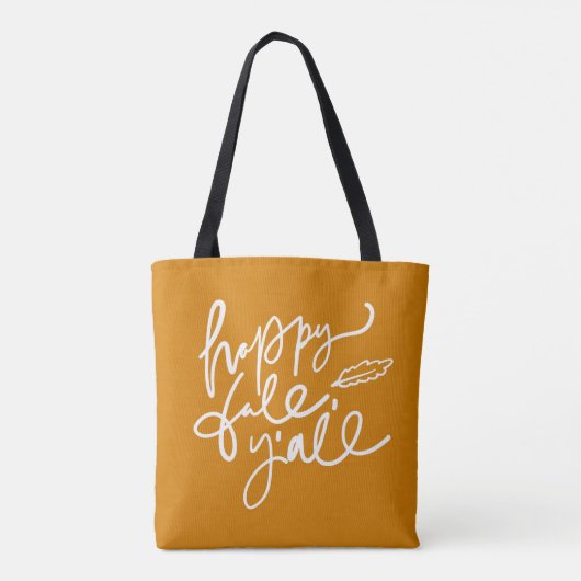 Happy Herfst Y'all Tote Bag (Achterkant)