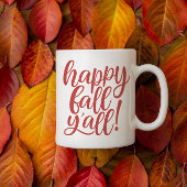 Happy Herfst Y'all Trendy Kalligrafie Mok