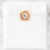 Happy Herfst Y'all Vierkante Sticker (Tas)