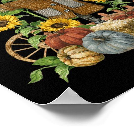  Happy Herfst Y'all vogelverschrikker Thanksgiving Poster (Hoek)