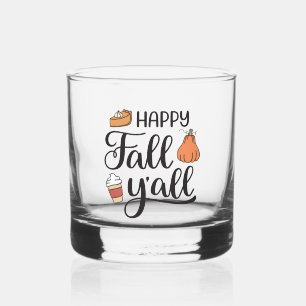 Happy Herfst Y'all Whisky Glas