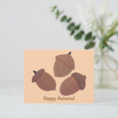 Happy hern Three Acorns Briefkaarten (Staand voorkant)