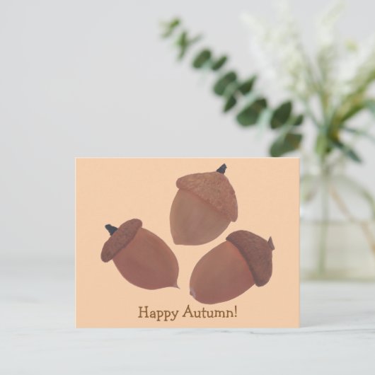 Happy hern Three Acorns Briefkaarten (Staand voorkant)