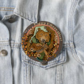 Happy Hibernation Cudly Beer Button (In situ)