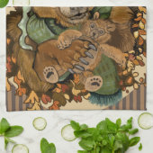 Happy Hibernnnnnans Keukenhanddoek Beer (Gevouwen)