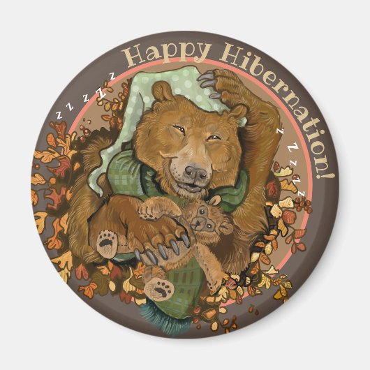 Happy Hibernnnnnncd Beer Magnet (Voorkant)