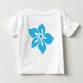 Happy Hibiscus Baby-T-shirt (Achterkant)