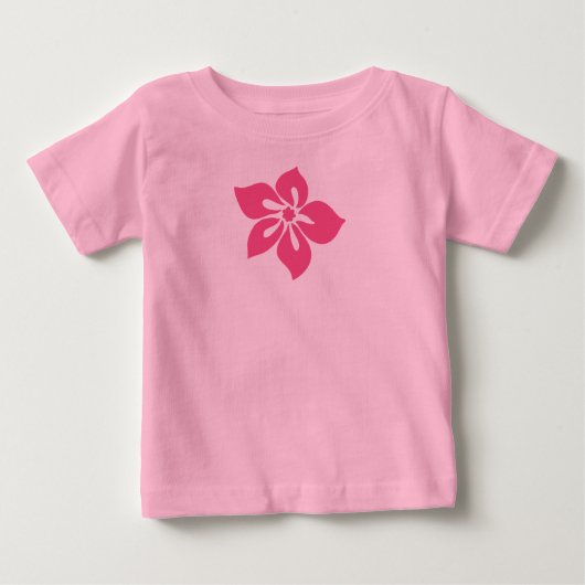 Happy Hibiscus Baby-T-shirt (Voorkant)