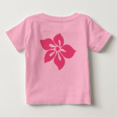 Happy Hibiscus Baby-T-shirt (Achterkant)