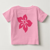 Happy Hibiscus Baby-T-shirt (Achterkant)