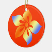 Happy Hibiscus Hawaiian Ornaments Keramisch Ornament (Links)