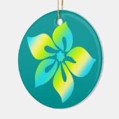 Happy Hibiscus Hawaiian Ornaments Keramisch Ornament (Links)