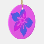 Happy Hibiscus Hawaiian Ornaments Keramisch Ornament (Rechts)