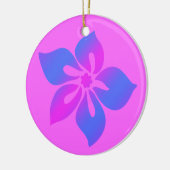 Happy Hibiscus Hawaiian Ornaments Keramisch Ornament (Links)