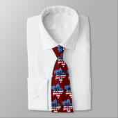 Happy Hibiscus USA Necktie Stropdas (Gebonden)