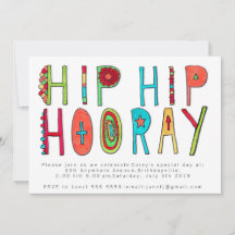Happy Hip Hooray Birthday Party nodigt uit