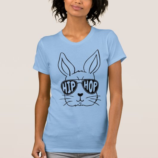 Happy Hip Hop Pasen Schattige Grappig Vrouwen Basi T-shirt (Voorkant)