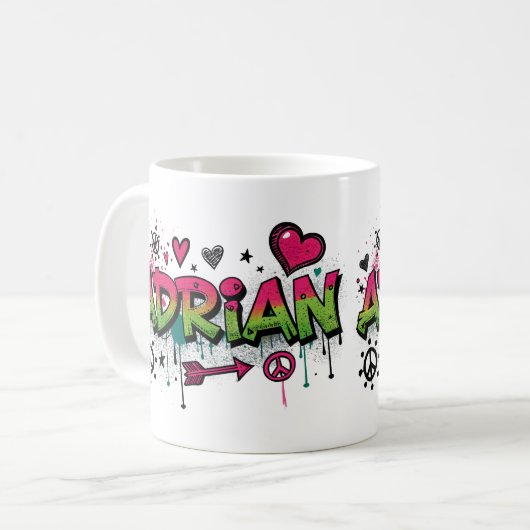 Happy Hippie Adrian 2 Koffiemok (Voorkant links)