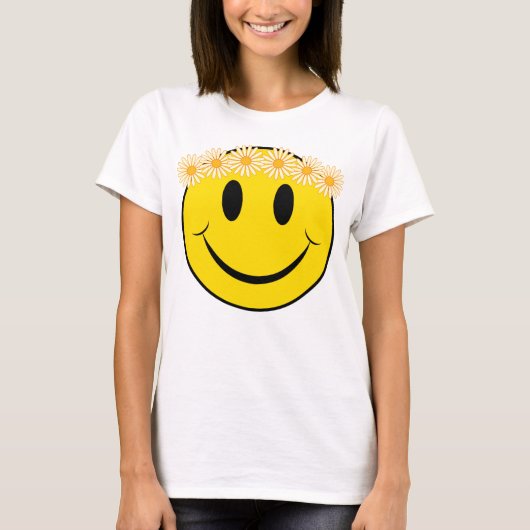 Happy Hippie Face T-shirt (Voorkant)