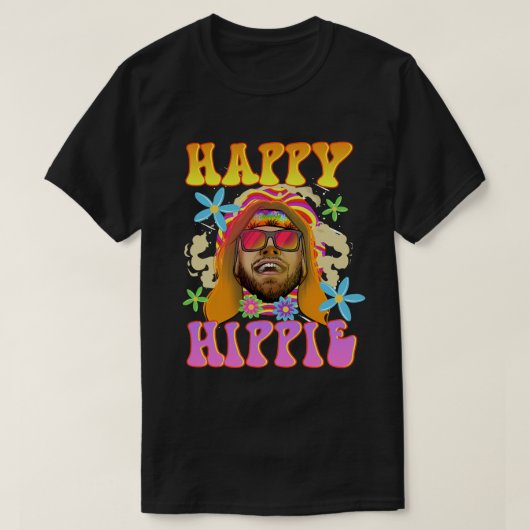 Happy Hippie T-shirt (Design voorkant)