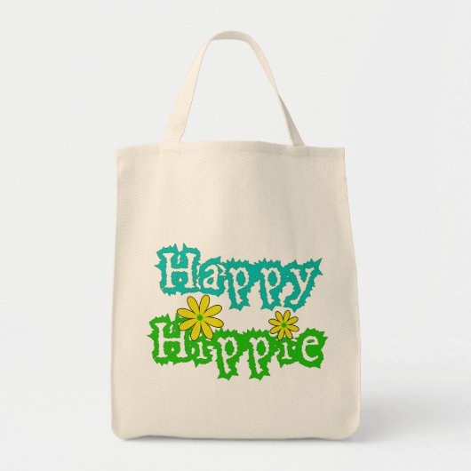 Happy Hippie Tote Bag (Voorkant)