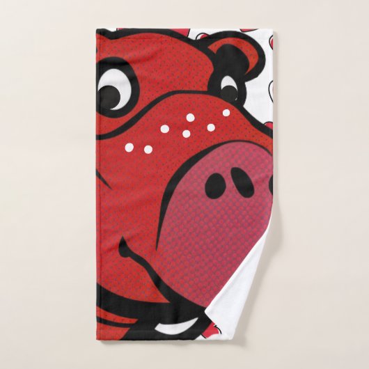 Happy Hippo Bad Handdoek (Handdoek)