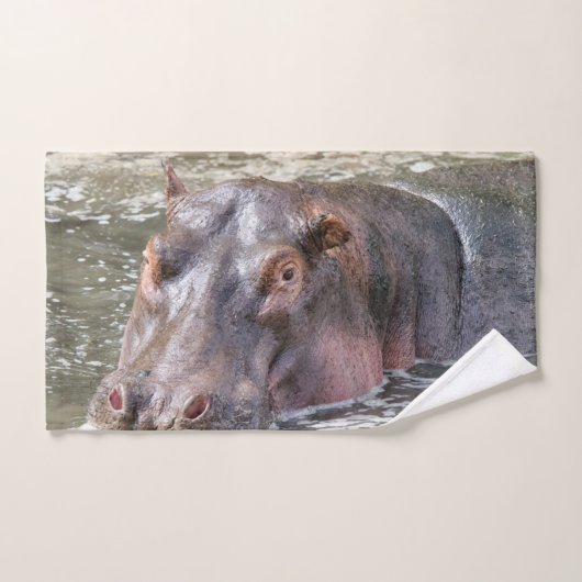 Happy Hippo Bad Handdoek (Handdoek)