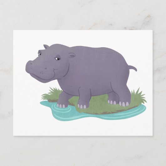 Happy Hippo Briefkaart (Voorkant)