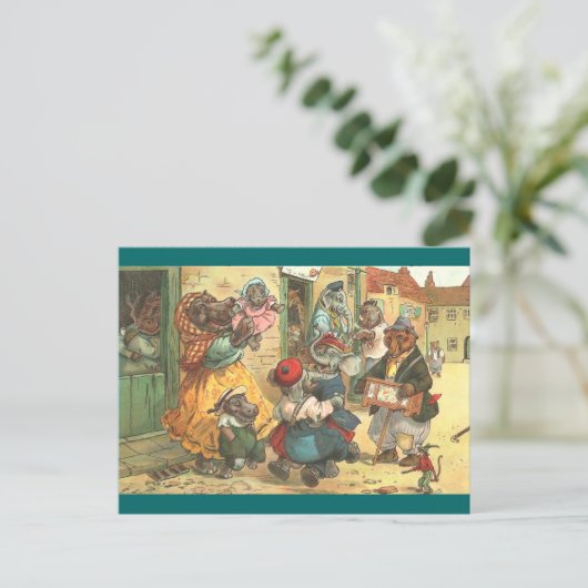 Happy Hippo Briefkaart (Staand voorkant)