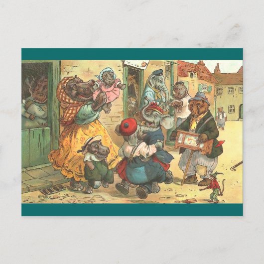 Happy Hippo Briefkaart (Voorkant)