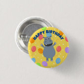 Happy Hippo Button (Voorkant /achterkant)