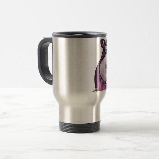 Happy Hippo Crochet Hippo Reisbeker (Voorkant links)