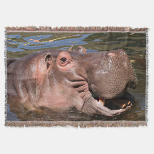 Happy hippo deken