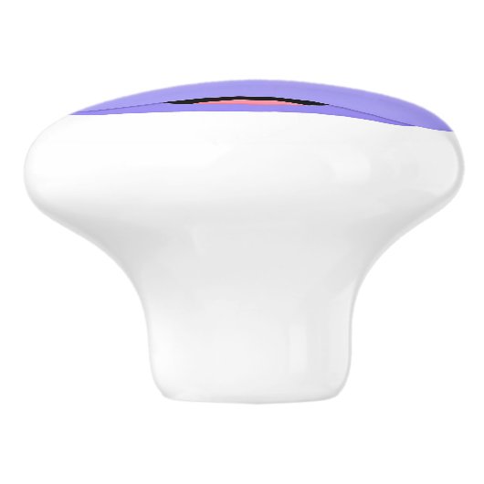 Happy Hippo Face Keramische Knop (Zijkant)