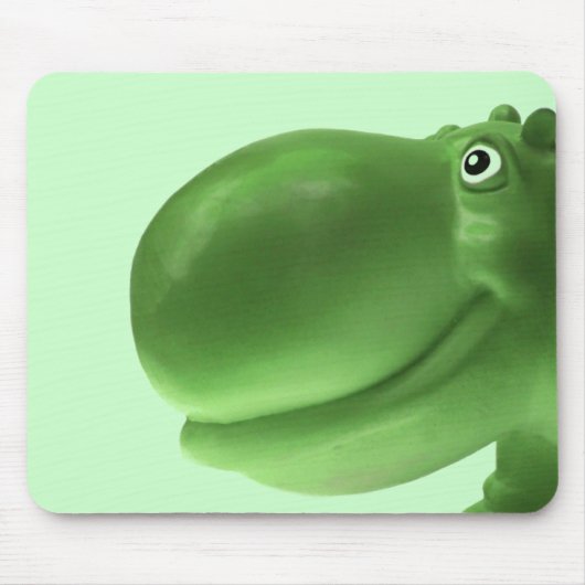 Happy Hippo Green Muismat (Voorkant)