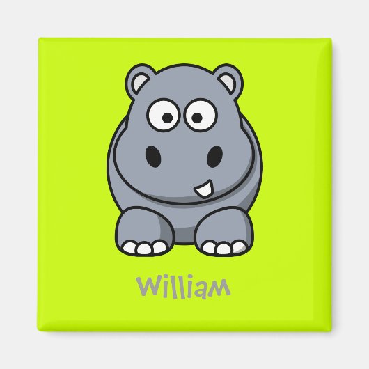 Happy hippo magneet (Voorkant)