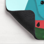 Happy Hippo met Watermelon Slice Muismat (Hoek)