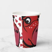 Happy Hippo Papieren Bekers (Achterkant)