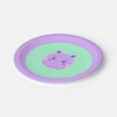 Happy Hippo Papieren Bordje (Gekanteld)