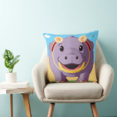 Happy Hippo-personage Kussen (Stoel)