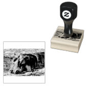 Happy Hippo Rubberstempel (Gestempeld)